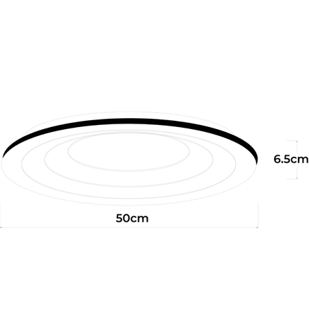 Light Prestige Plafon Alune okrągły LED CCT LP-3009/1C WH round