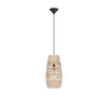 Lampa wisząca Luces Exclusivas GELVIRA LE45378 drewno jasne i ciemne, czarny