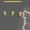 Lampa wisząca BOBI 3 YELLOW Emibig 536/3 żółty