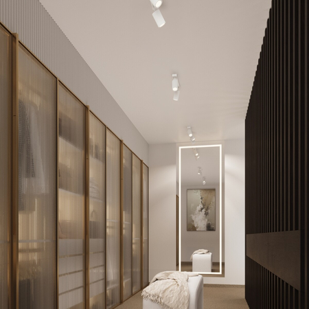 Sollux Lighting Kinkiet KARBON biały z włącznikiem SL.1541