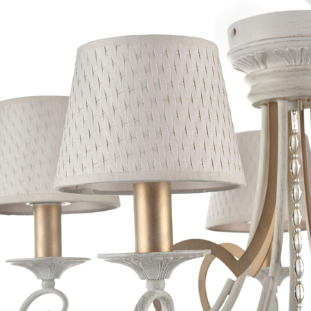 Żyrandol Maytoni ARM548-05-WG Enna - Biały z dodatkiem złota