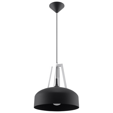 Sollux Lighting Lampa wisząca CASCO czarna/biała SL.0389