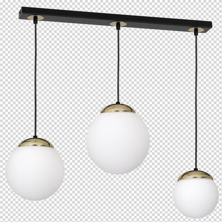 Milagro Lampa wisząca SPARTA BLACK / GOLD 3xE14 MLP6500 CZARNY / ZŁOTY