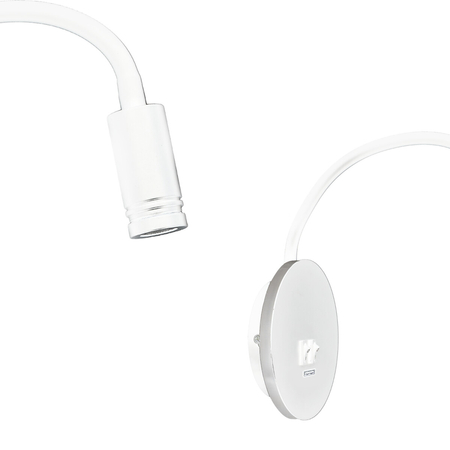 Milagro Lampka nocna Base 8W+2W Biały ML6353 BIAŁY