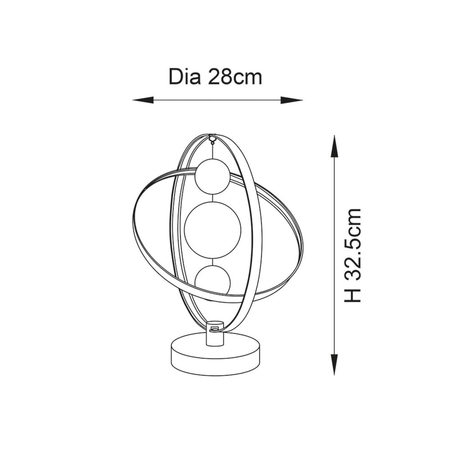 Lampa stołowa Endon Lighting Muni 102609 złoty