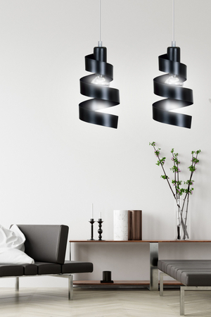 Lampa wisząca SAGA 2 BLACK Emibig 352/2 czarny