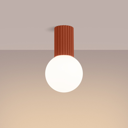 Sollux Lighting Plafon HALO ochra czerwona IP44 SL.1728