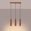 Sollux Lighting Lampa wisząca LAGOS 3L ochra czerwona SL.1491
