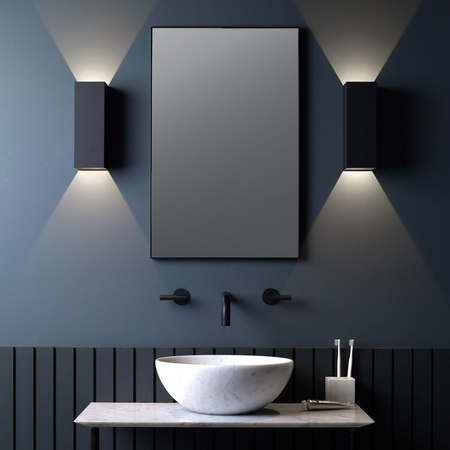 Kinkiet zewnętrzny Astro Oslo 255 LED 1298007 Czarny z Teksturą
