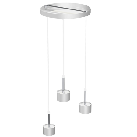 Milagro Lampa wisząca Arena Biały/Srebrny 3xGX53 MLP7780 Biel / Srebro