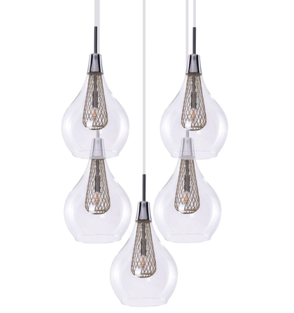 Lampa wisząca ELEKTRA 5 Azzardo AZ1690 miedziany