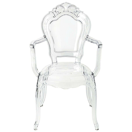 Krzesło KING ARM transparentne - poliwęglan