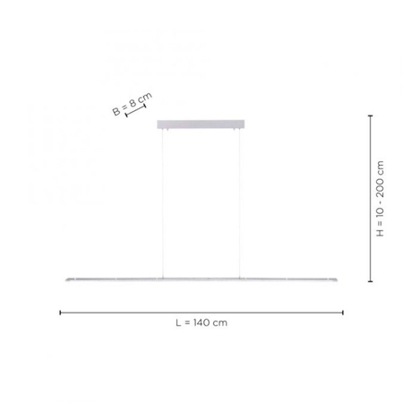 Lampa wisząca Paul Neuhaus PURE-COSMO 2533-95 szary