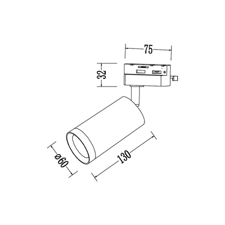 Milagro Oprawa Mica Track Czarny + Złoty 1xGU10 ML2092 CZARNY