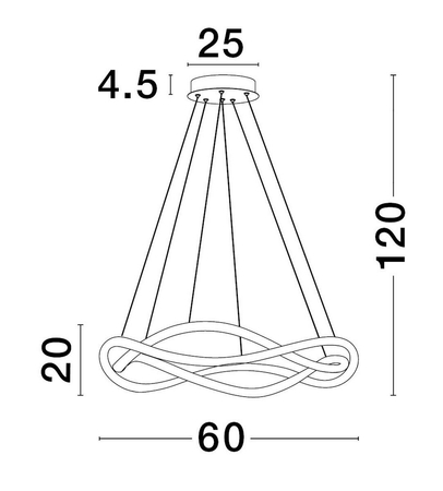 Lampa sufitowa Luces Exclusivas CHAPA - czarny LE43293