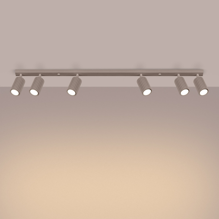 Sollux Lighting Plafon KARBON 6L taupe SL.1766
