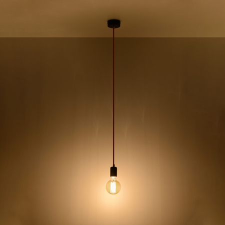 Sollux Lighting Lampa wisząca EDISON czarna SL.0152