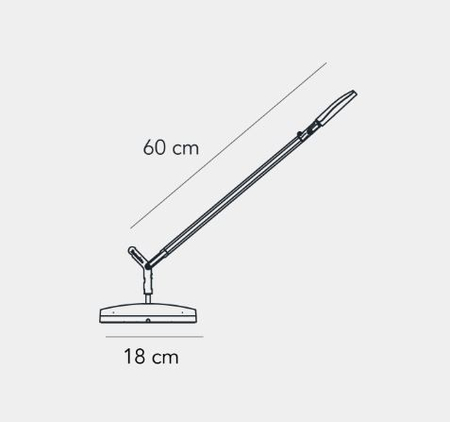 Lampa stołowa Fontana Arte F429000350GSWL Demi Volée