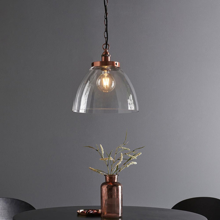 Lampa wisząca Endon Lighting Hansen Grand 106895 miedziany