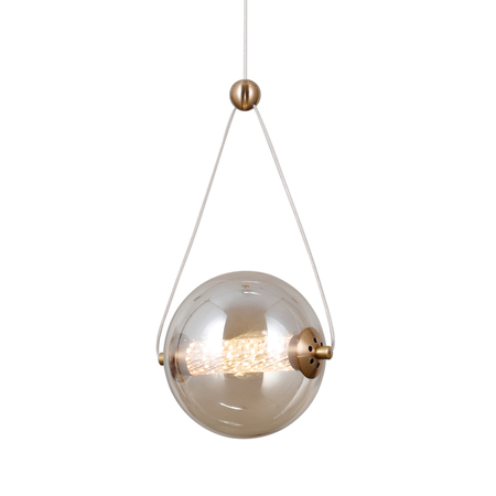 Lampa wisząca Italux Rastia PND-34361-S-HBR-AMB złoty