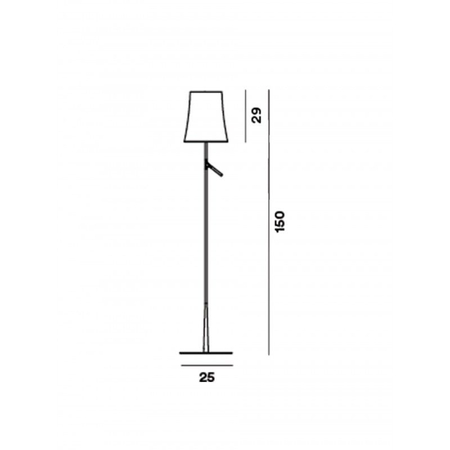 Lampa podłogowa Foscarini 221004S-25 Birdie lettura