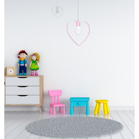 Milagro Lampa wisząca AMORE PINK 1xE27 MLP9953 RÓŻOWY