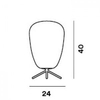 Lampa stołowa Foscarini 2440011D1-10 Rituals 1