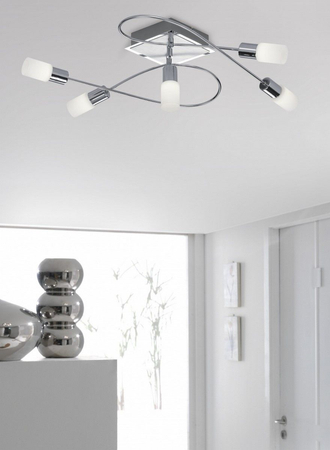 Lampa sufitowa Trio 621410505 srebrny