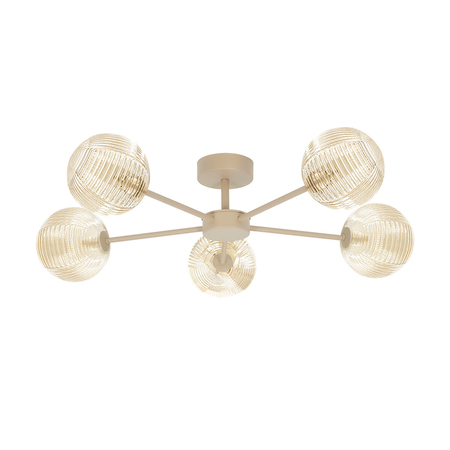 Lampa sufitowa Kaja JUKON K-5714 bursztynowy, beż