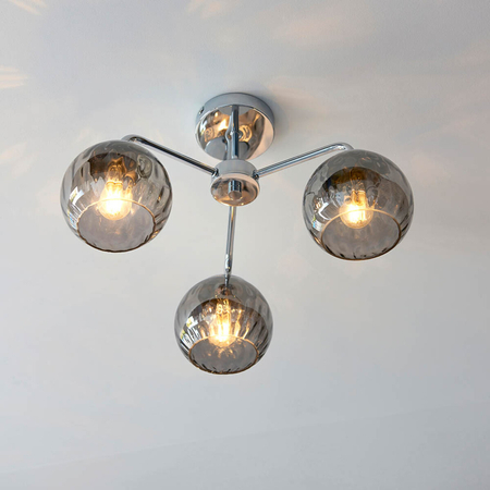 Lampa sufitowa Endon Lighting Dimple 97971 chrom