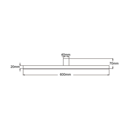 Kinkiet Nevada L 1xLED biały IP44 LP-778/1W L WH