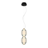 Lampa wisząca Italux Rinot PND-45372-2-WH-CL Czarny, biały, przezroczysty
