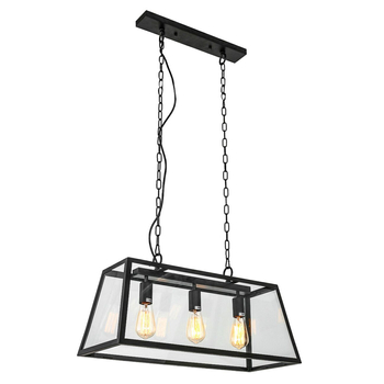 Lampa wisząca Italux Laverno MD-102621-3-B Czarny mat