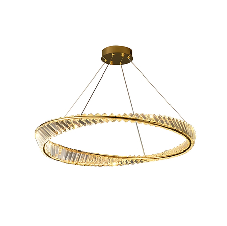 Glamour Lampa wisząca LED Abigali Cristal 36W 3000K , złoty CRLW-36W
