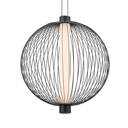 Milagro Lampa wisząca KYOTO 39W LED śr. 54cm ML0527 CZARNY
