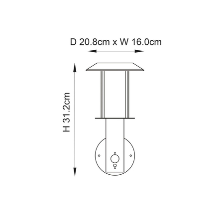 Kinkiet zewnętrzny Endon Lighting Tarrow 106467 złoty