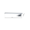 Milagro Kinkiet SHINE CHROME 45cm 11W LED ML031 CHROM