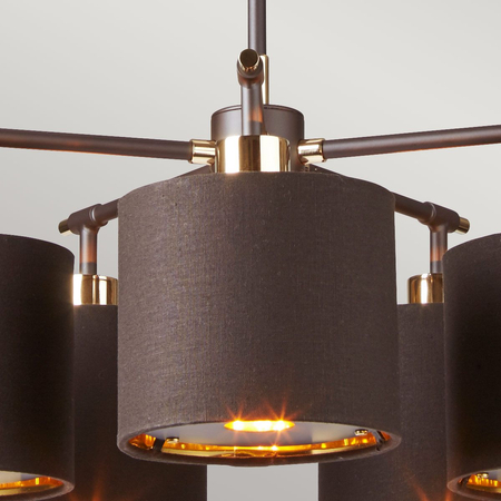 Żyrandol Elstead Lighting Balance brązowy BALANCE5-BRPB