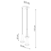 Sollux Lighting Lampa wisząca RING 3 biały SL.1098