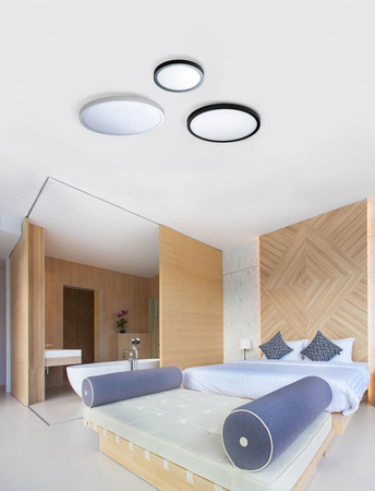 Plafon MALTA R 40 3000K BK Azzardo AZ4247 biały/czarny