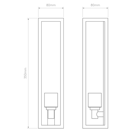 Kinkiet zewnętrzny Astro Harvard Wall 1402017 Czarny z Teksturą