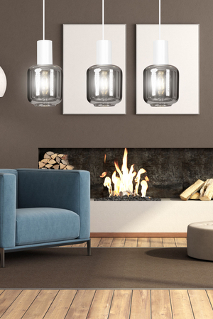 Lampa sufitowa INGVAR 3 WHITE Emibig 1015/3 biały/czarny