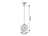 Lampa wisząca Rabalux Cortado 5360 czarny