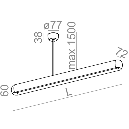 Lampa wisząca AQForm Equilibra Balans Biały Struktura