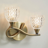 Kinkiet Endon Lighting Boyer BOYER-2WBAB-L mosiądz