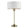 Lampa stołowa Endon Lighting Highclere 104054 mosiądz