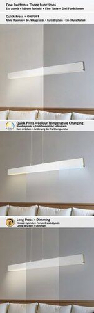 Lampa wisząca Rabalux Tithania 6670 szczotkowane aluminium