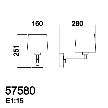 Lampa ścienna FINESS S nikiel mat 1xE27 regulowana, abażur biały, z włącznikiem