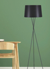 Lampa podłogowa REMI BLACK Kaja K-4353 czarny