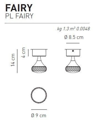 Plafon Axo Light Fairy Crystal
